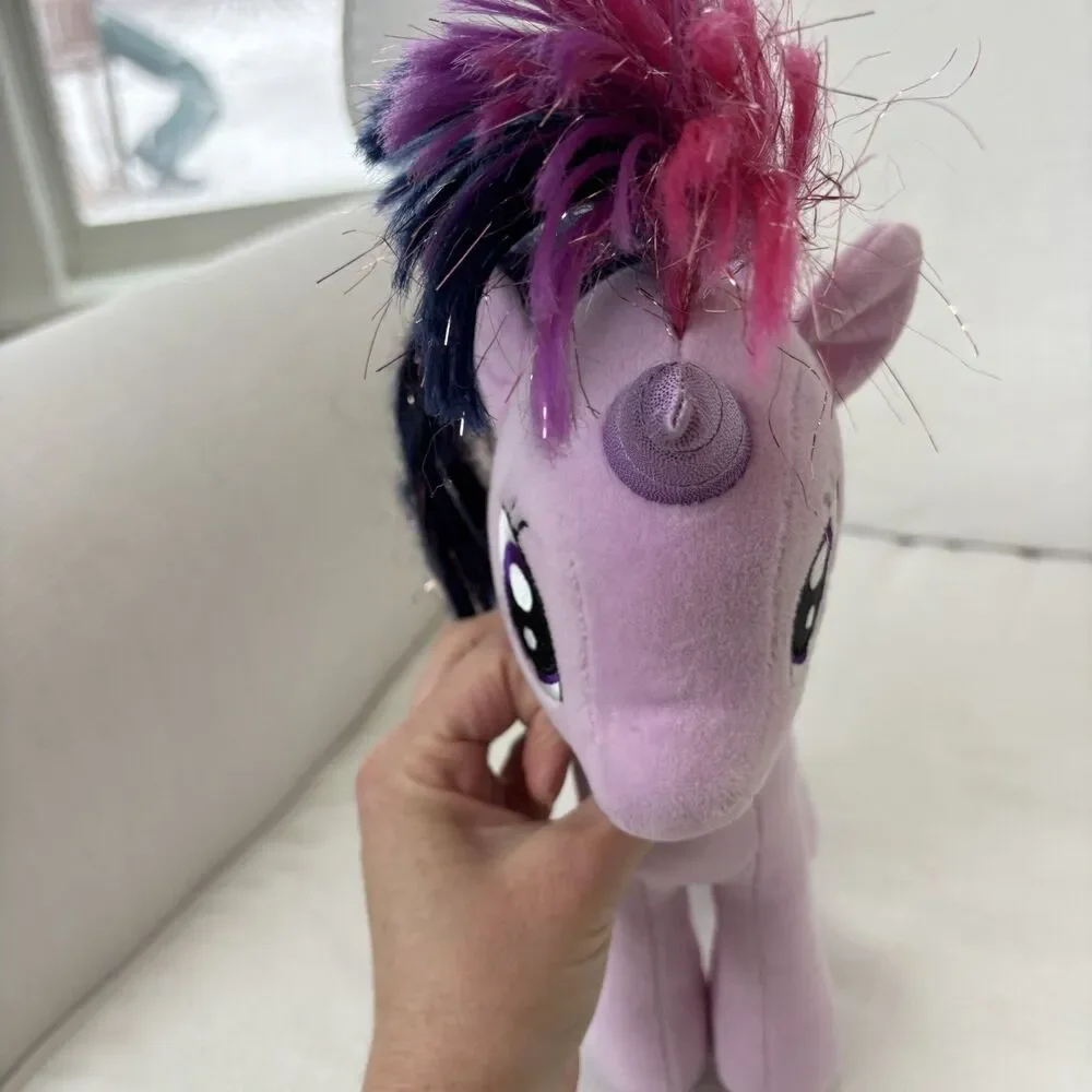 My Little Pony Twilight Sparkle & Pinkie Pie Plush Hasbro Ty Glitter Purple Pink